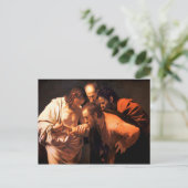 聖トマスの不信はカラヴァッジョ ポストカード (スタンド正面)