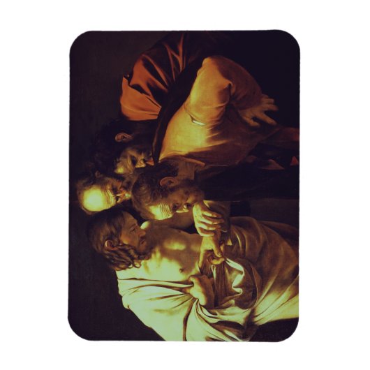 聖トマスの不信はカラヴァッジョ マグネット (縦)