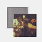 聖トマスの不信はカラヴァッジョ マグネット (正面/裏面)