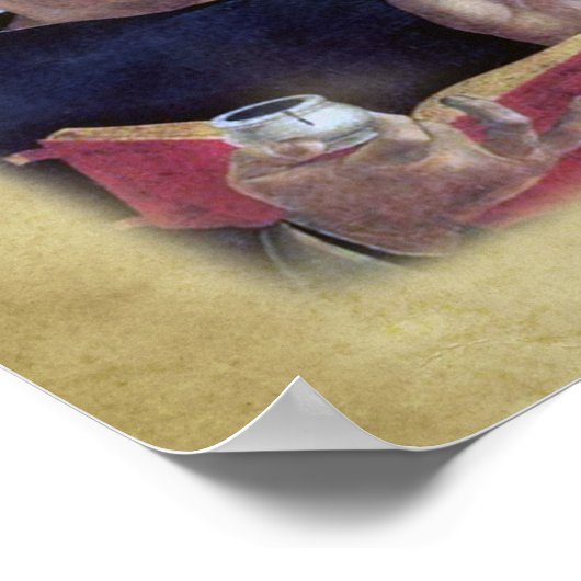 聖トマス・アクィナス祈りの言葉の純度。 ポスター (角)