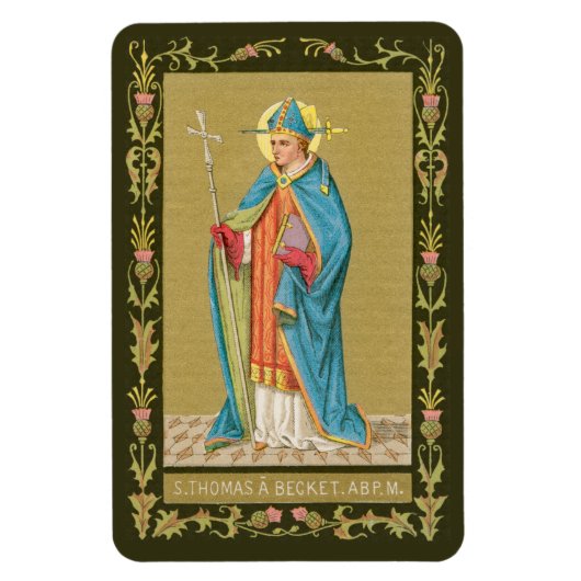 聖トマス・ベケットとミター剣(P 005) マグネット (縦)