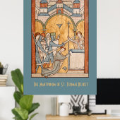 聖トマス・ベケットの芸術における初期の殉教者 ポスター (ホームオフィス)