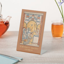 聖トマス・ベケットの芸術における初期の殉教者 台座サイン