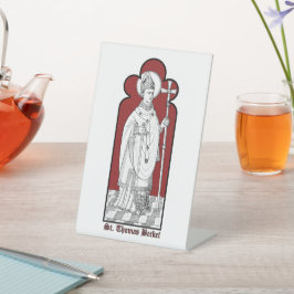 聖トマス・ベケット剣を持つ(M 033) 台座サイン