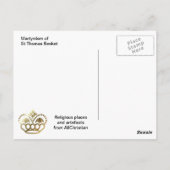 聖トマス・ベケット殉教 ポストカード (裏面)