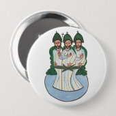 聖トリニティヴィンテージフォークアート絵画 缶バッジ (正面&裏面)