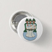 聖トリニティヴィンテージフォークアート絵画 缶バッジ (正面&裏面)