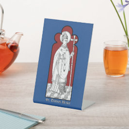 聖トーマス・ベケットが剣を持って立つ (M 033) 台座サイン