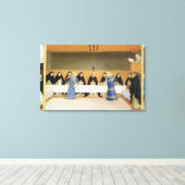 聖ドミニクとその仲間食べ物を与え達は天使たちによる キャンバスプリント (インサイチュ (ウッドフロア))