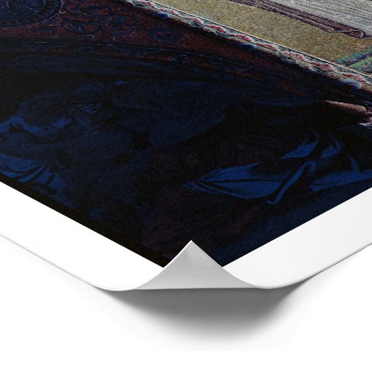 聖ドミニクと聖ニコラス、心房のモザイク ポスター (角)