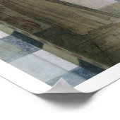 聖ドミニクと聖フランシスの会合（フレスコ） ポスター (角)