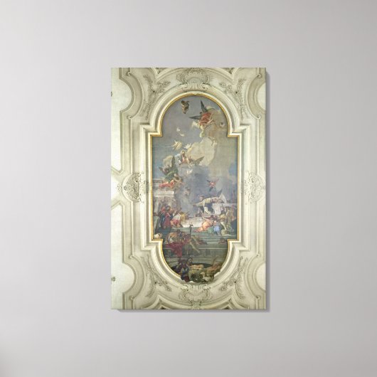 聖ドミニクのロザリオの機関(fres) キャンバスプリント (正面)