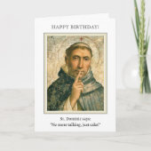 聖ドミニク誕生日賛美の宗教 カード (正面)