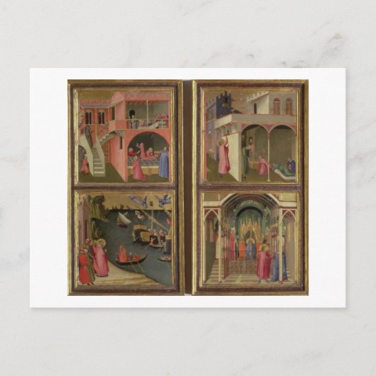 聖ニコライの生涯の4つのシーン:聖ニコライ ポストカード (正面)