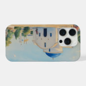 聖ニコラウスの水彩画スタイルの画像 iPhoneケース (裏面横)