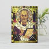 聖ニコラウス ロシアの聖像 サンキューカード (スタンド正面)