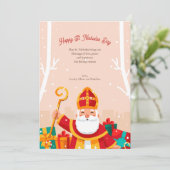 聖ニコラスの日 おめでとう グリーティングカード シーズンカード (スタンド正面)