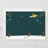 聖ニコラスの馬の夜のホリデーカード シーズンカード (裏面)