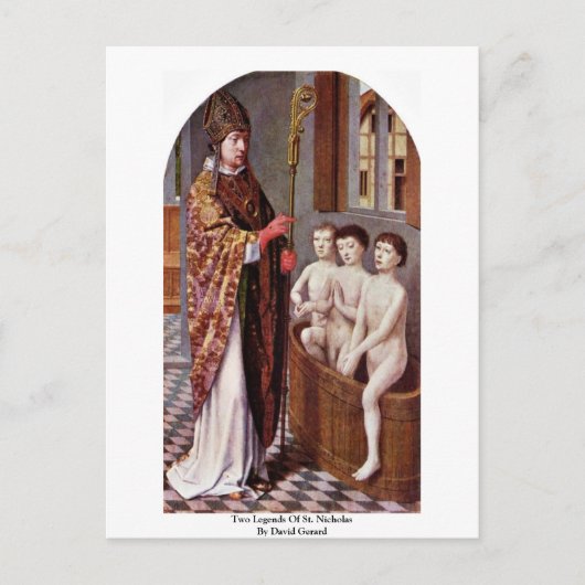 聖ニコラスの2つの伝説 ポストカード (正面)