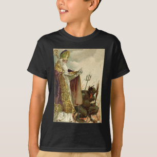 聖ニコラスクランパスピッチフォーク司祭 Tシャツ