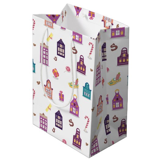 聖ニコラスデイシンタクラアスオランダホリデーハウスホテル ミディアムペーパーバッグ (裏面アングル)