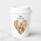 聖ニコラスハートシンタクラース聖ニックの日 紙コップ (裏面)