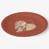 聖ニコラスハートシンタクラーズ聖ニックズデイパプ ペーパープレート (アングル)