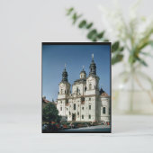 聖ニコラス教会、1703年～61年に建てられた ポストカード (スタンド正面)