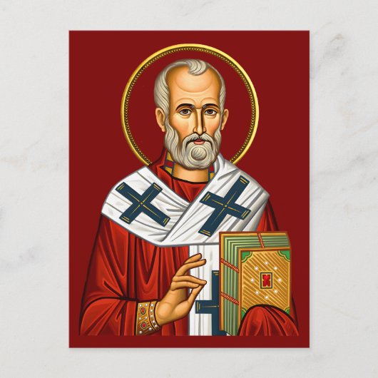 聖ニコラス正教のアイコン04 ポストカード (正面)