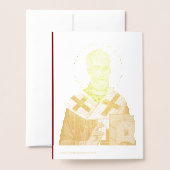 聖ニコラス正教会のアイコン04 箔カード (裏面封筒付き)