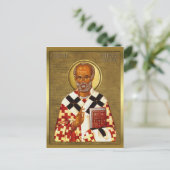 聖ニコラス正教会のアイコン10 ポストカード (スタンド正面)