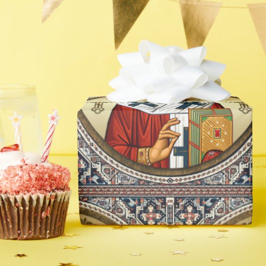 聖ニコラス正教会のアイコン ラッピングペーパー (誕生日パーティー)