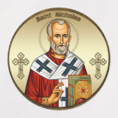 聖ニコラス正教会のアイコン ラベル (デザイン2)