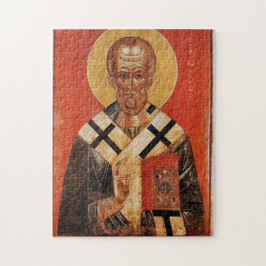 聖ニコラス正教会のキリスト教のアイコン ジグソーパズル (縦)