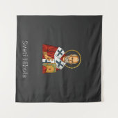 聖ニコラス正統のセルビア文字アイコン タペストリー (正面(横))