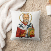 聖ニコラス正統のセルビア聖人のアイコン クッション (ブランケット)