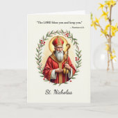 聖ニコラス神の平和と恵み聖なる書物、 経典 カード (黄色い花)