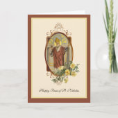 聖ニコラス・カトリック祝祭日宗教的な休日 シーズンカード (正面)