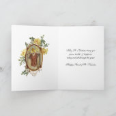 聖ニコラス・カトリック祝祭日宗教的な休日 シーズンカード (内部)