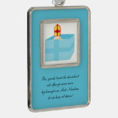 聖ニコラス・シンタークラースのキッズアートおもしろいかわいい シルバープレートフレームオーナメント (右)