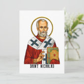 聖ニコラス セルビア正教会 聖人のアイコン 招待状 (スタンド正面)