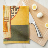 聖ニコロシアのラスの古いアイコン キッチンタオル (四つ折り)