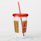 聖ニックセントニコラス焼結クラアスマイタウォーター色 アクリルタンブラー (左)