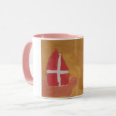 聖ニック聖ニコラス·シンタークラアス·ウォーターカラー·マイター マグカップ (正面左)