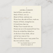 聖ハートアニマクリスティ祈りの言葉名刺 名刺 (裏面)