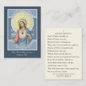 聖ハートアニマクリスティ祈りの言葉名刺 名刺 (正面/裏面)