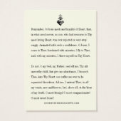 聖ハートイエスカソリック祈りの言葉 (裏面)