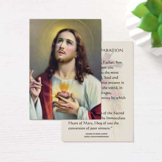 聖ハートイエスカトリック修復祈りの言葉 (デスク)