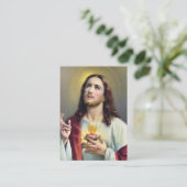 聖ハートイエスカトリック修復祈りの言葉 エンクロージャーカード (スタンド正面)