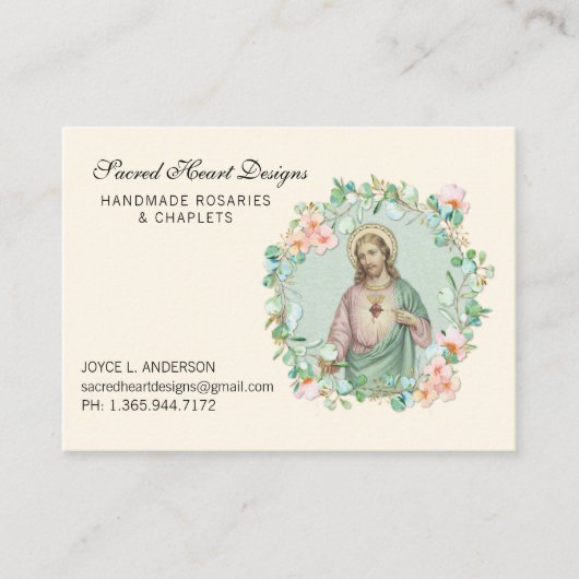 聖ハートイエスユーカリプトゥス宗教事業 名刺 (正面)